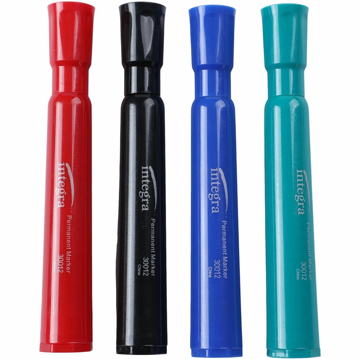 Integra Permanent Chisel Markers - Assorted Ink Set - & Dry-Erase
