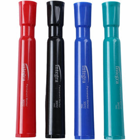 Integra Permanent Chisel Markers - Assorted Ink Set - & Dry-Erase
