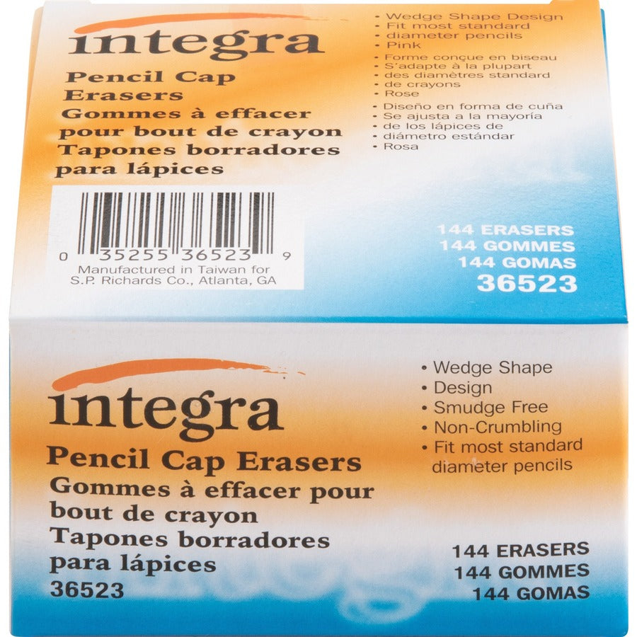 Integra Pink Pencil Cap Eraser - Front