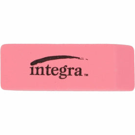 Integra Pink Pencil Eraser - Soft Pliable Latex-free - 2’’ x 0.8’’ 0.4’’ - Erasers