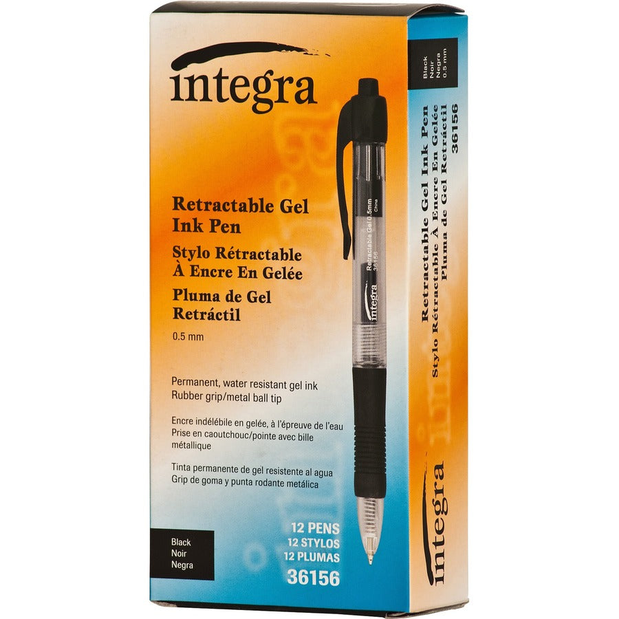 Integra Retractable 0.5mm Gel Pens - Left
