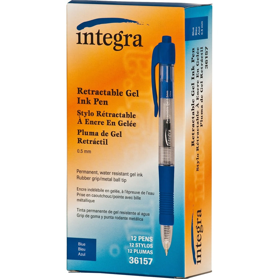 Integra Retractable 0.5mm Gel Pens - Left