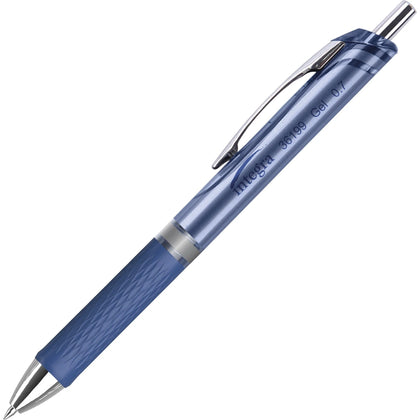 Integra Retractable Gel Ink Pen: 0.7mm Medium Point Blue - Pens