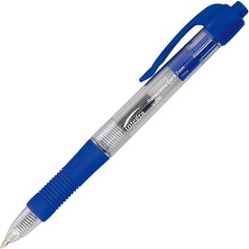 Integra Retractable Gel Pens: 0.7mm Blue Ink Clear Barrel - Pens