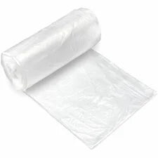 Inteplast Trash Bag - 4 gal Capacity - 18’’ Length x 17’’ Width 0.24 mil (6 Micron) Thickness - High Density - Natural