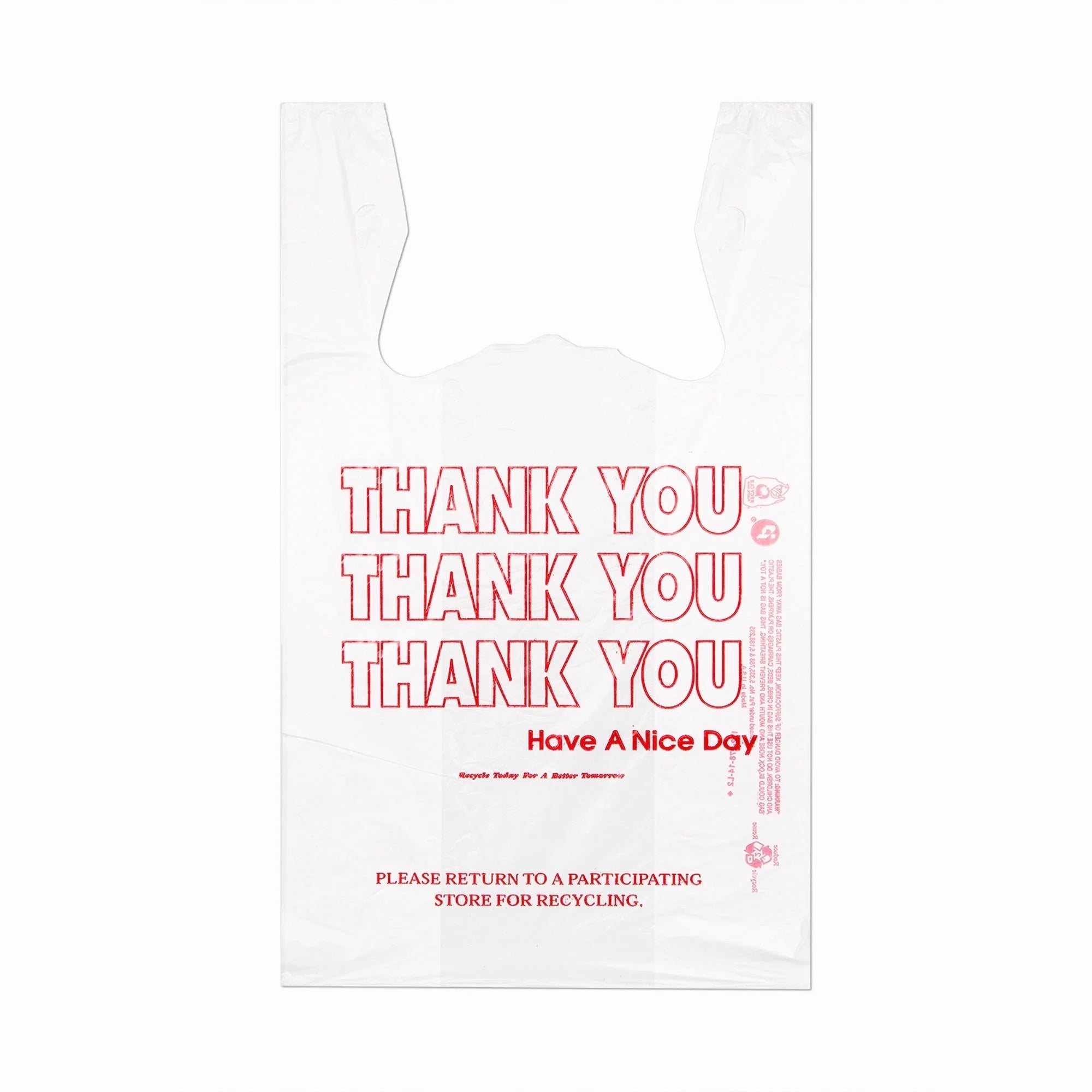 Inteplast White Plastic T-Shirt Bags - Shopping Shirt - 900/Carton