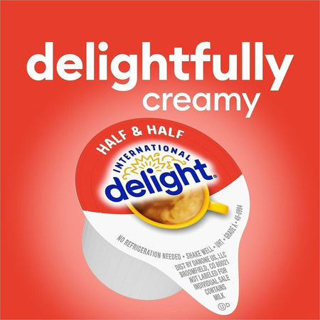 International Delight Half & Creamer Singles - 0.03 fl oz (1 mL) - 1 Serving - 180 / Carton - Creamers