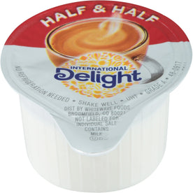 International Delight Half & Creamer Singles - 0.03 fl oz (1 mL) - 1 Serving - 180 / Carton - Creamers