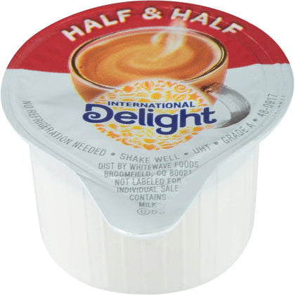 International Delight Half & Creamer Singles - Convenient 1-Serving Carton - Creamers