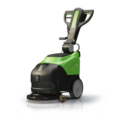 IPC CT15 Compact Floor Scrubber – 14″ Walk-Behind Automatic for Hard & Carpeted Floors