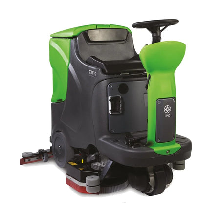 IPC Eagle CT110BT70-OBC 28” Rider Floor Scrubber w/ On-Board Charger Pad Drivers (P) or Brushes (B)