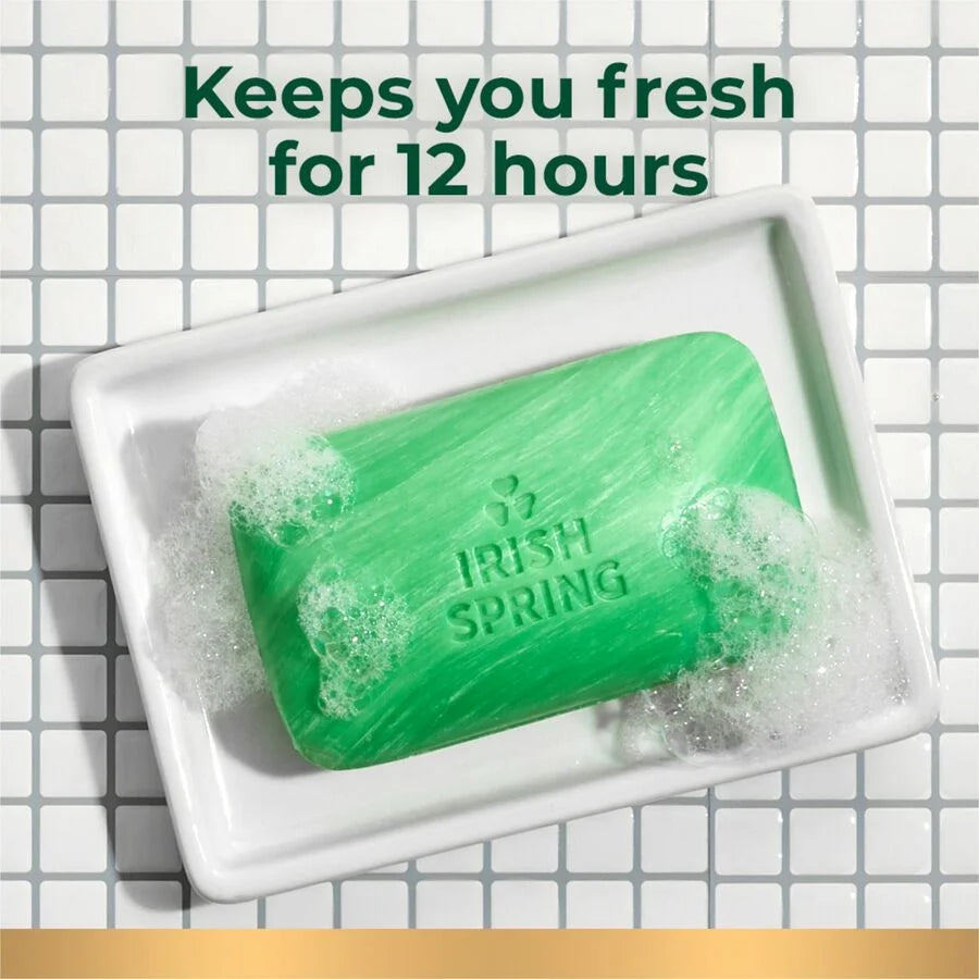 Irish Spring Deodorant Bar Soap: Original Clean Scent Bacteria Remover - Hand Soaps/Cleaners