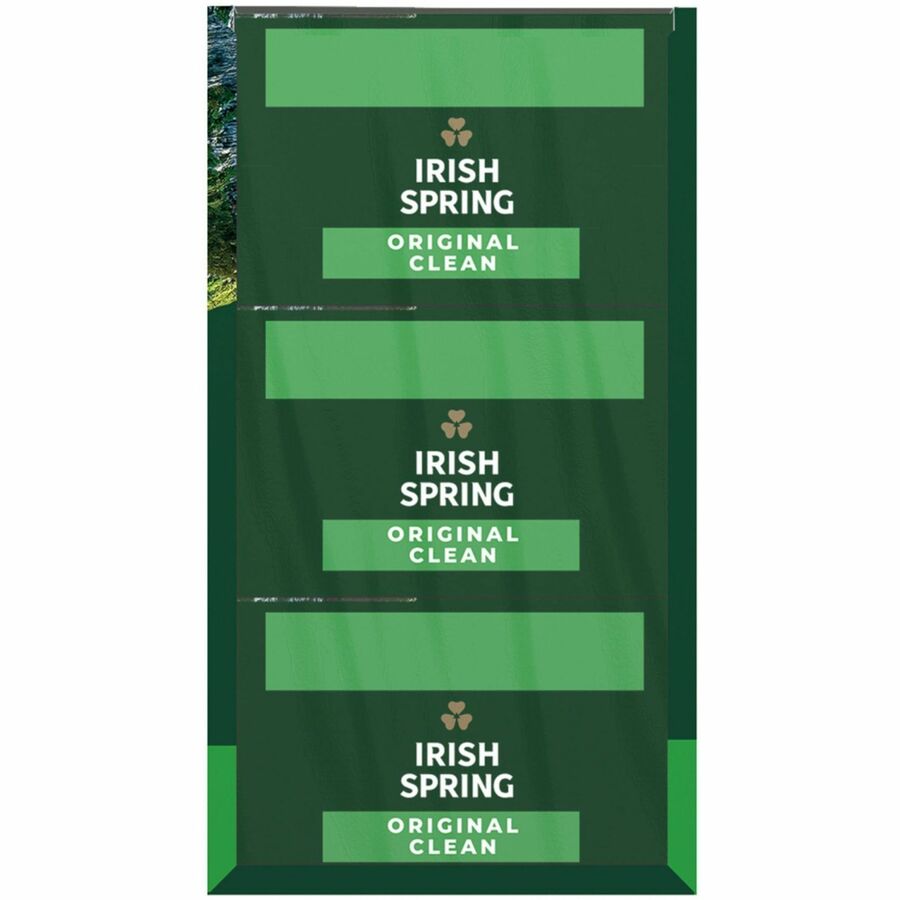 Irish Spring Deodorant Bar Soap with Flaxseed Oil - Left