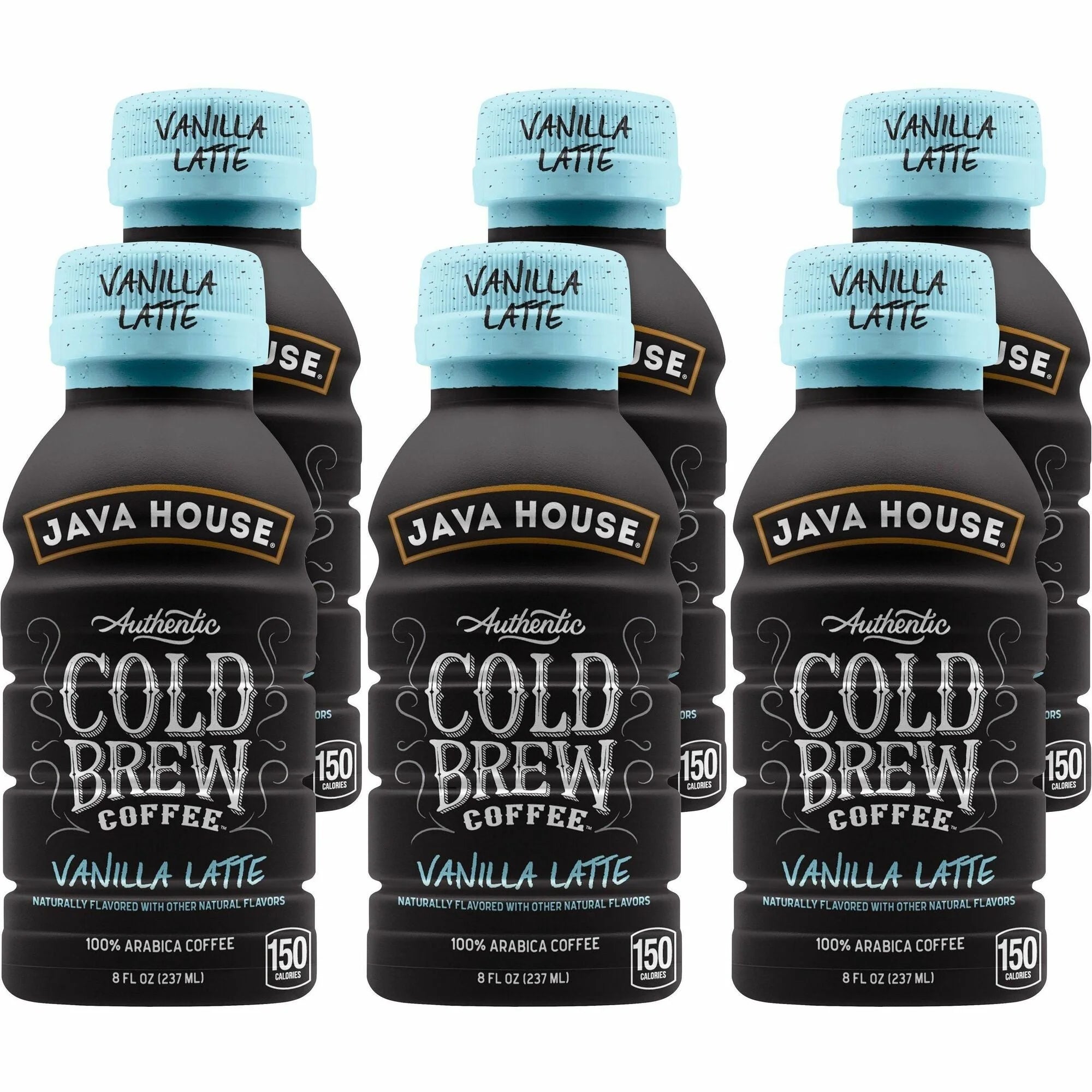 Java House Cold Brew Milk Vanilla Latte Bottles 8 fl oz 6 / Box (SNHFA10E080) - Coffee