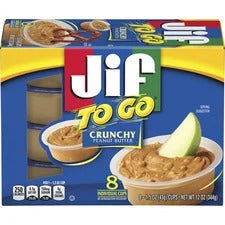 Jif To Go Peanut Butter Cups: Chunky Snack Packs - 8 Pack - Snacks