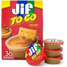 Jif To Go Peanut Butter Dipping Cups - Convenient Snack Packs - Snacks