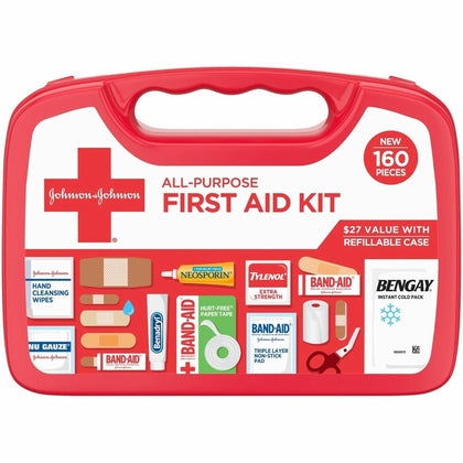 Johnson & First Aid Kit: 160-Piece All Purpose Set - Kits