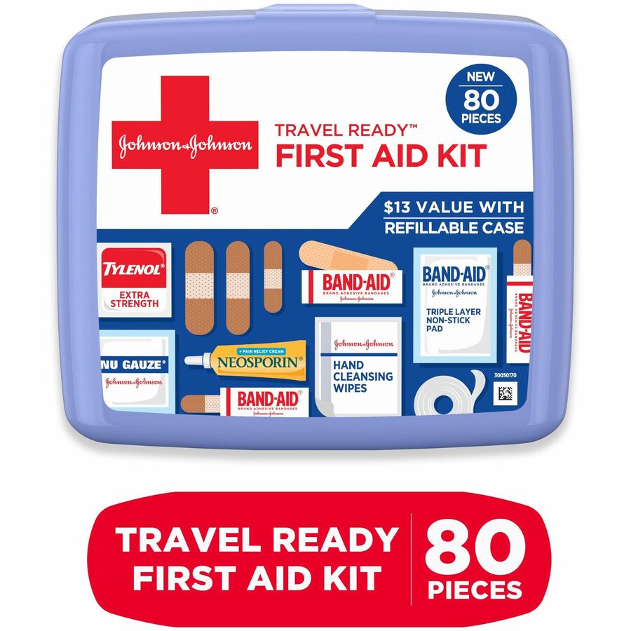 Johnson & Johnson Travel Ready First Aid Kit - Front