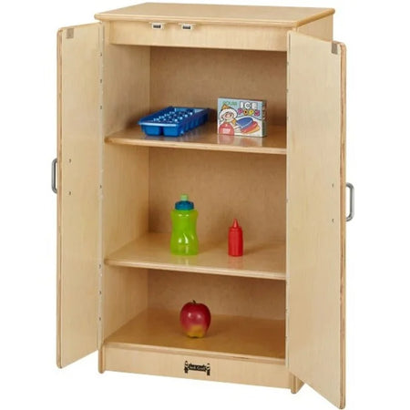 Jonti-Craft Culinary Creations Play Kitchen Refrigerator - Woodgrain - Pretend