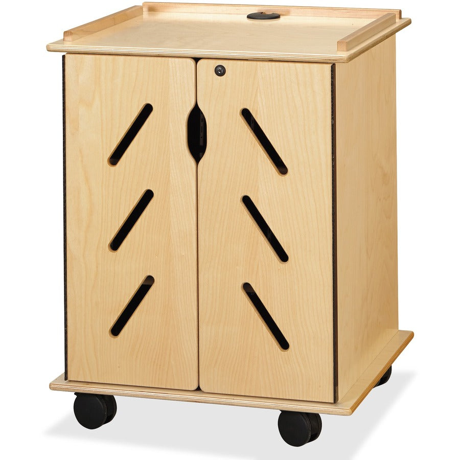 Jonti-Craft Laptop/Tablet Storage Cart - Front