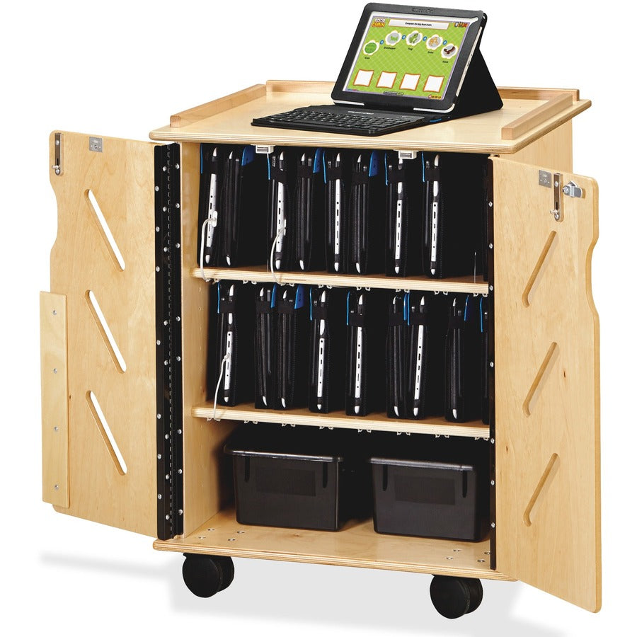 Jonti-Craft Laptop/Tablet Storage Cart - Top