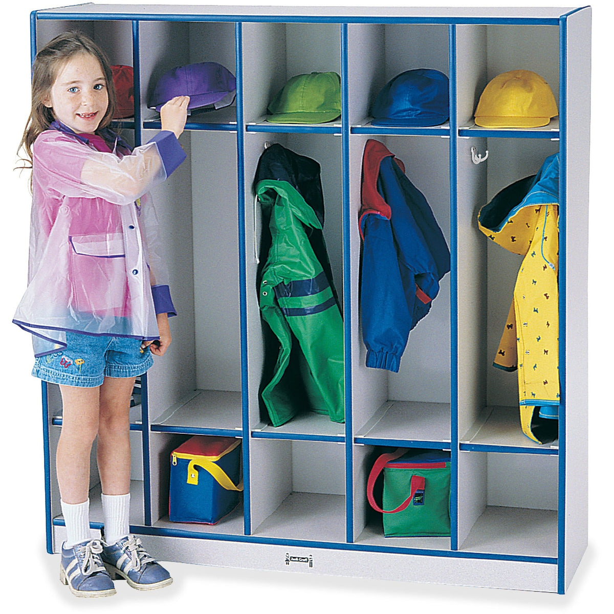 Jonti-Craft Rainbow Accents 5-section Coat Locker - 2000
