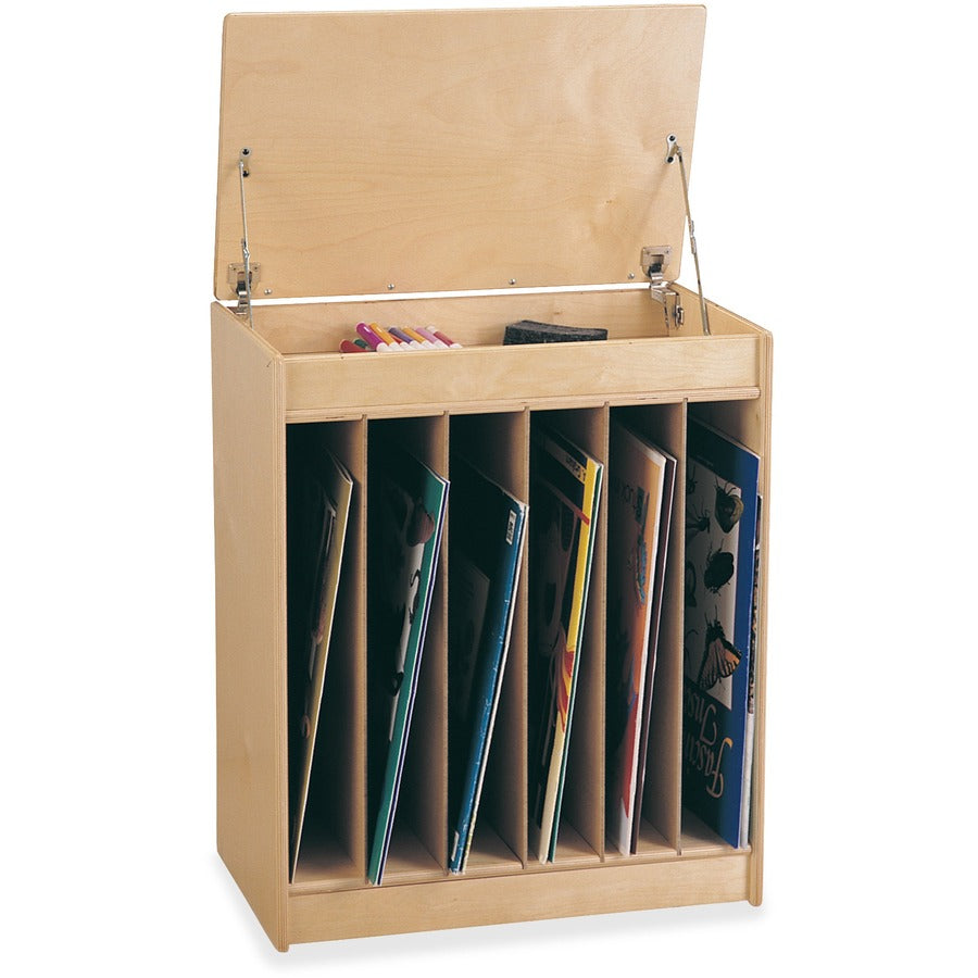 Jonti-Craft Rainbow Accents Big Book Write-n-Wipe Easel - Rear