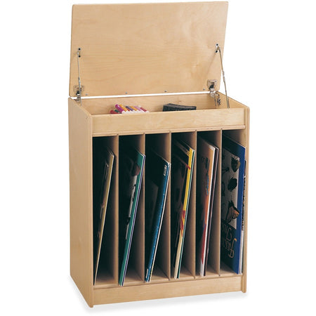 Jonti-Craft Rainbow Accents Big Book Write-n-Wipe Easel - Rear