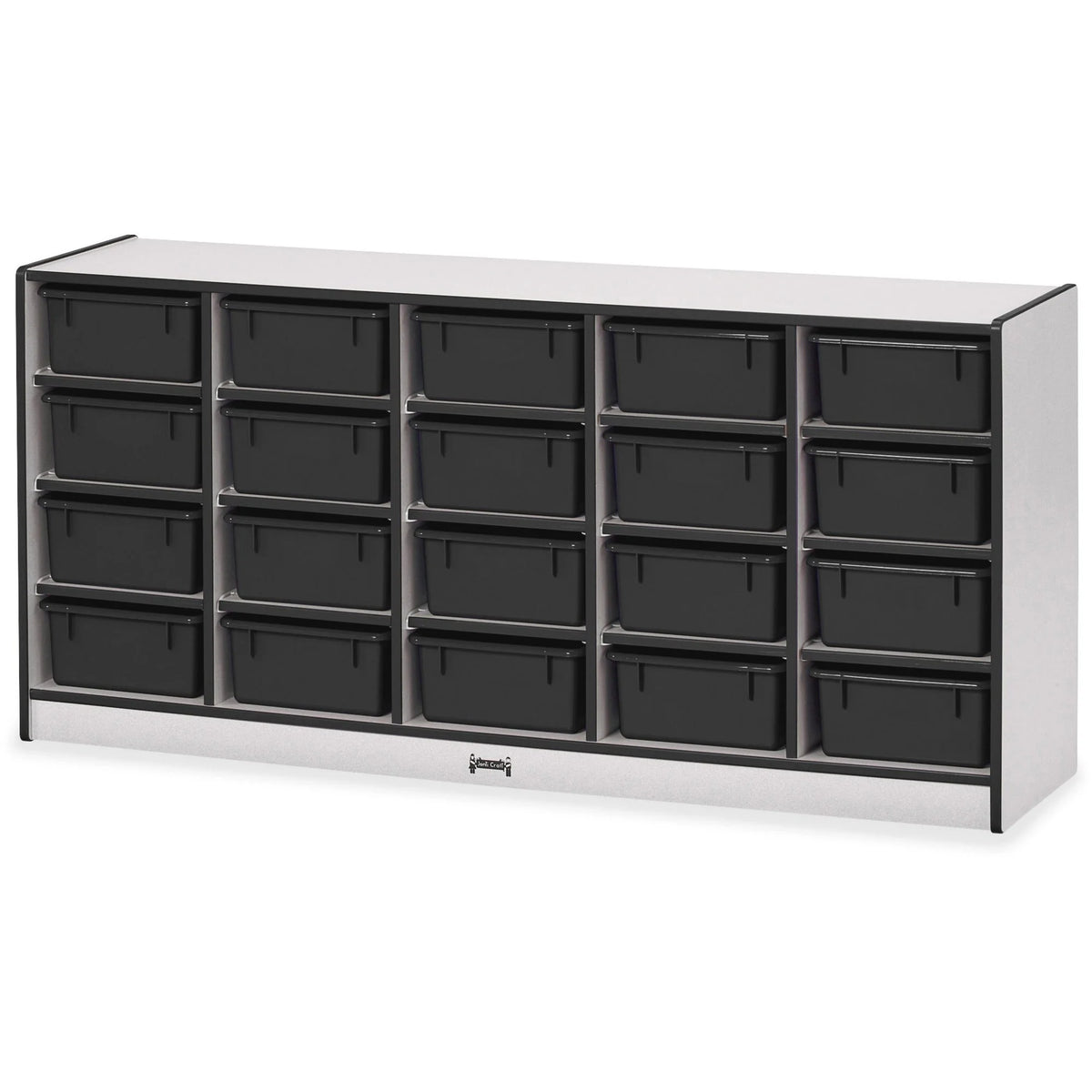 Jonti-Craft Rainbow Accents Cubbie Mobile Storage: Durable 20-Compartment Organizer - Cubbies & Storage