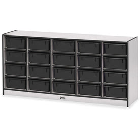 Jonti-Craft Rainbow Accents Cubbie Mobile Storage: Durable 20-Compartment Organizer - Cubbies & Storage