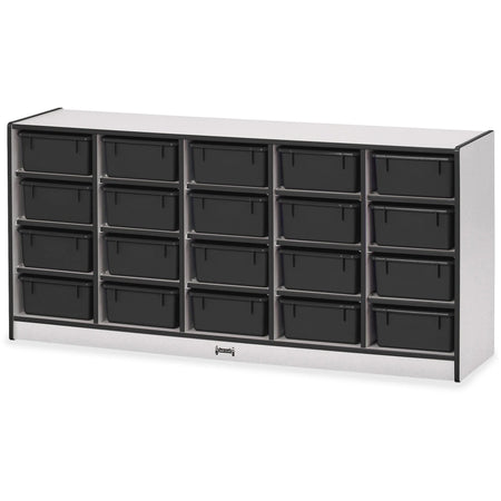 Jonti-Craft Rainbow Accents Cubbie Mobile Storage: Durable 20-Compartment Organizer - Cubbies & Storage