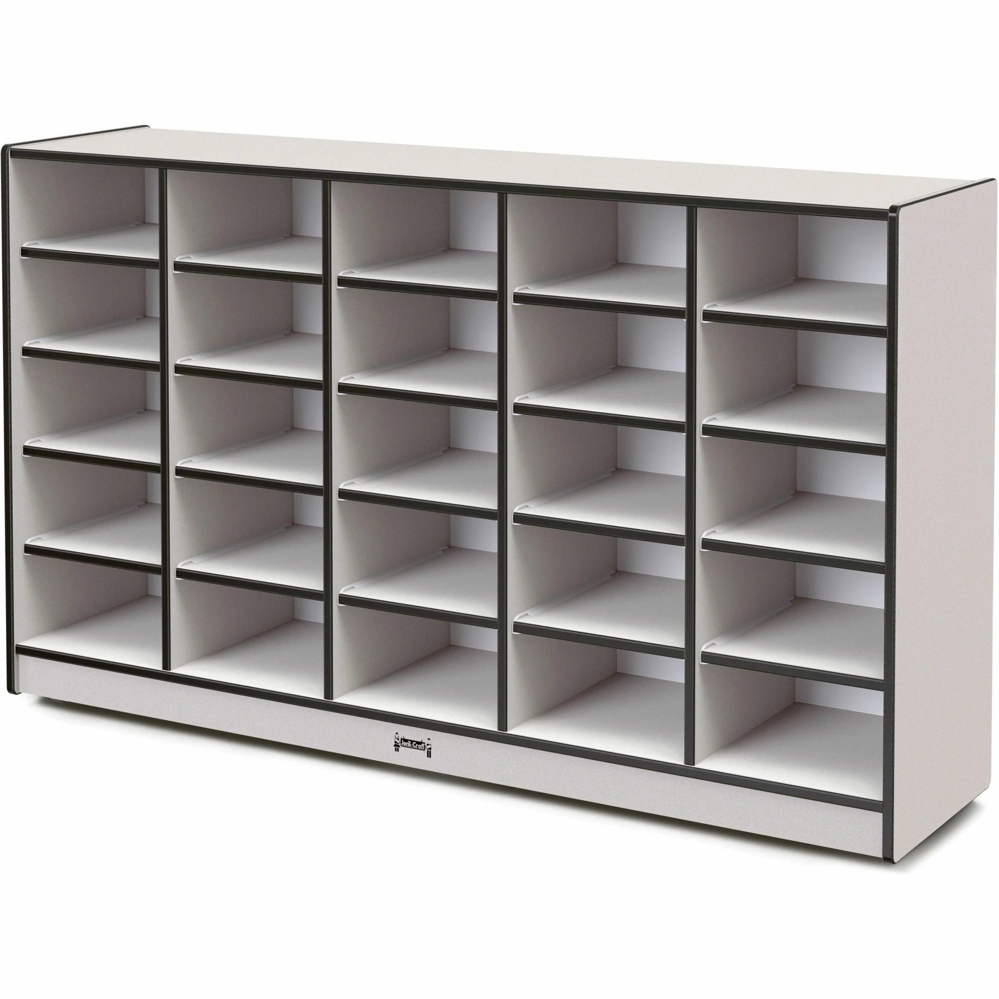 Jonti-Craft Rainbow Accents Cubbie Mobile Storage: Durable 25-Compartment Organizer - Cubbies & Storage