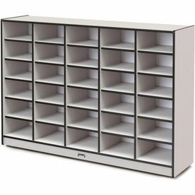 Jonti-Craft Rainbow Accents Cubbie Mobile Storage - Durable 30-Compartment Organizer - Cubbies &