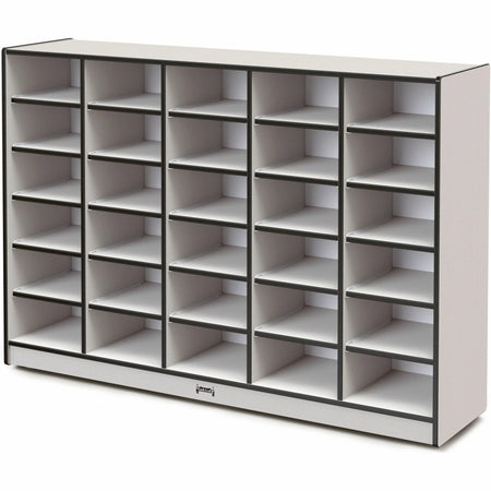 Jonti-Craft Rainbow Accents Cubbie Mobile Storage - Durable 30-Compartment Organizer - Cubbies &
