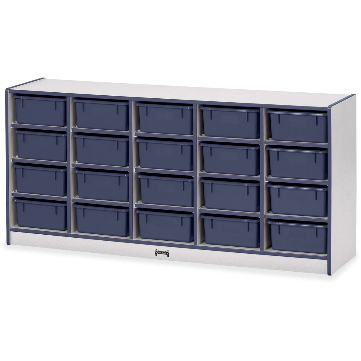 Jonti-Craft Rainbow Accents Cubbie Mobile Storage: Durable Navy Blue Organizer - Cubbies & Storage