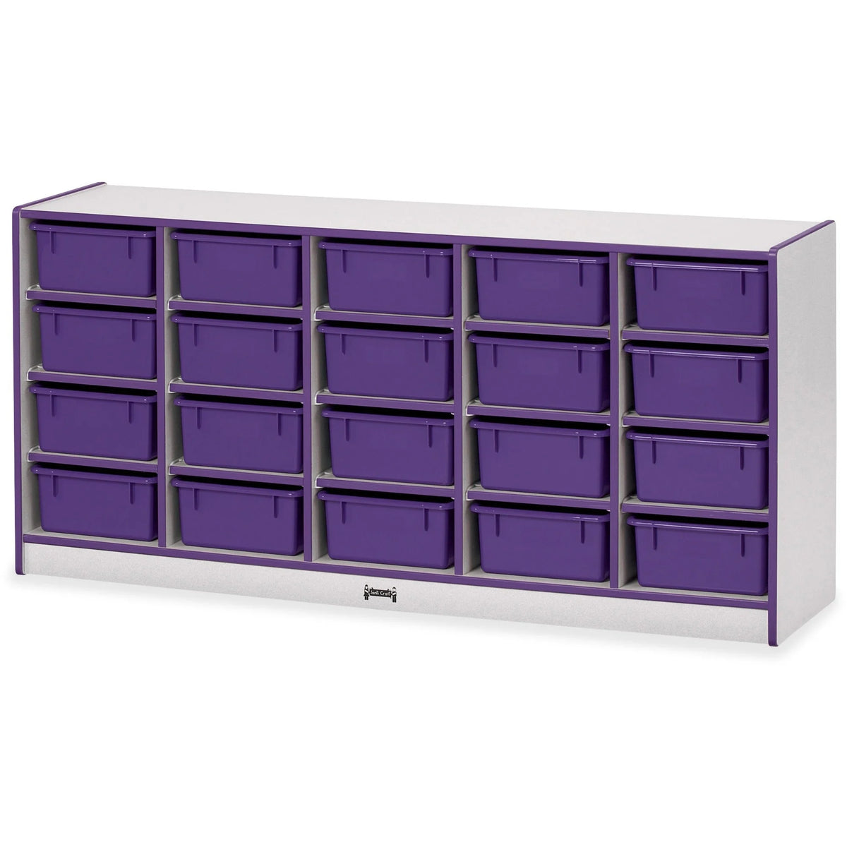 Jonti-Craft Rainbow Accents Cubbie Mobile Storage: Durable Purple Organizer - Cubbies & Storage