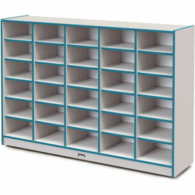 Jonti-Craft Rainbow Accents Cubbie Mobile Storage - Durable Teal Organizer - Cubbies &