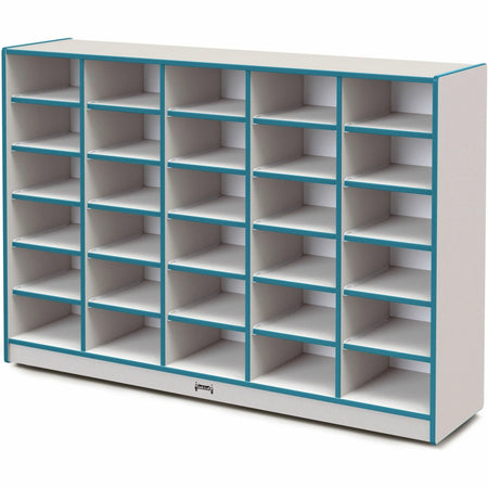Jonti-Craft Rainbow Accents Cubbie Mobile Storage - Durable Teal Organizer - Cubbies &