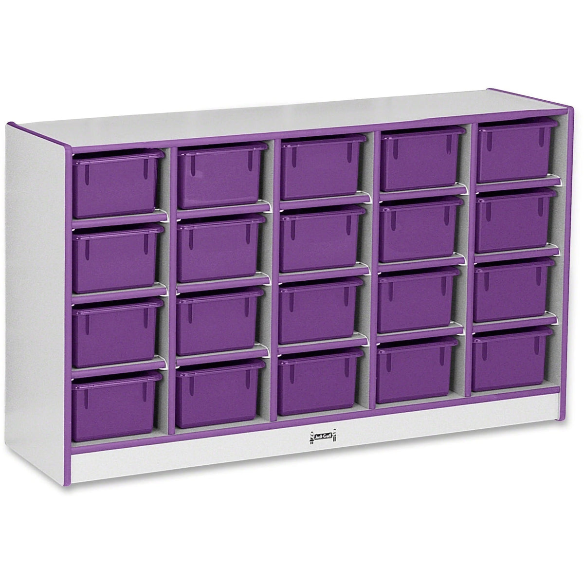 Jonti-Craft Rainbow Accents Cubbie-Trays Storage Unit - Organize in Style - Cubbies &