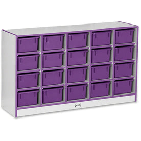 Jonti-Craft Rainbow Accents Cubbie-Trays Storage Unit - Organize in Style - Cubbies &