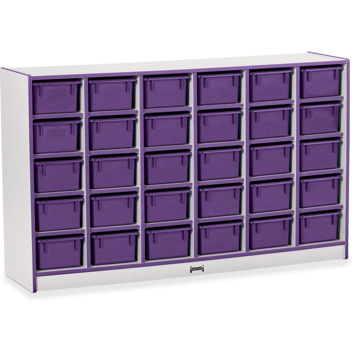 Jonti-Craft Rainbow Accents Cubbie-Trays Storage Unit - Organize in Style - Cubbies &