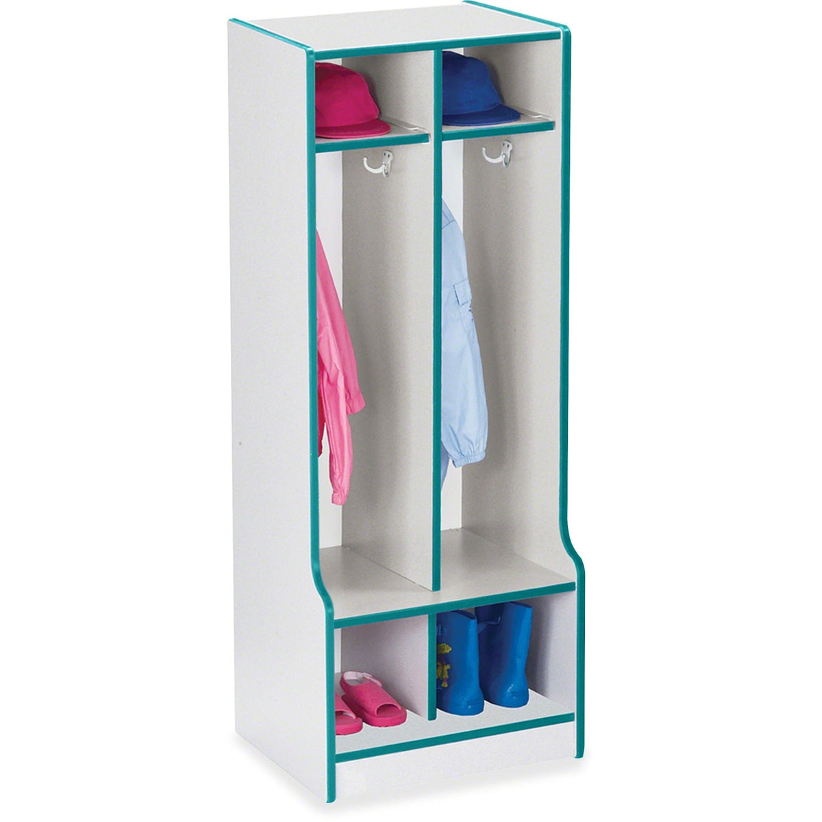 Rainbow Accents Rainbow Accents Double Coat Hooks Step Locker - 2000