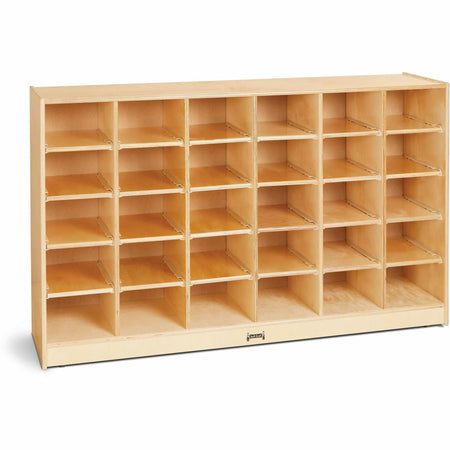 Jonti-Craft Rainbow Accents Mobile Storage: Durable 30 Cubbie Organizer - Cubbies & Storage