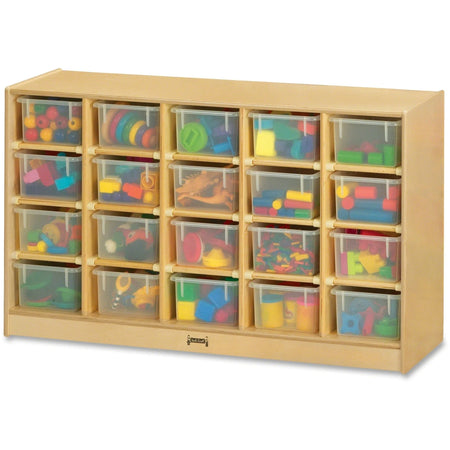 Jonti-Craft Rainbow Accents Mobile Storage Unit - Durable Baltic Design - Cubbies &