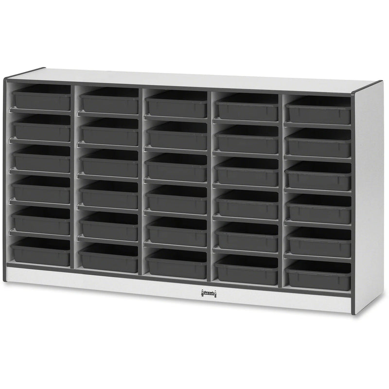 Jonti-Craft Rainbow Accents Paper-Tray Storage: Mobile 30 Compartments - Cubbies & Storage