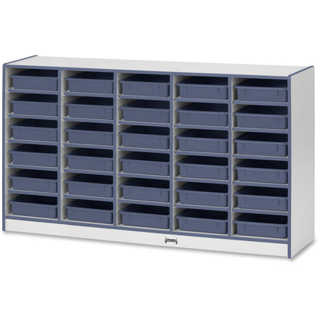 Jonti-Craft Rainbow Accents Paper-Tray Storage: Mobile 30 Compartments - Cubbies & Storage