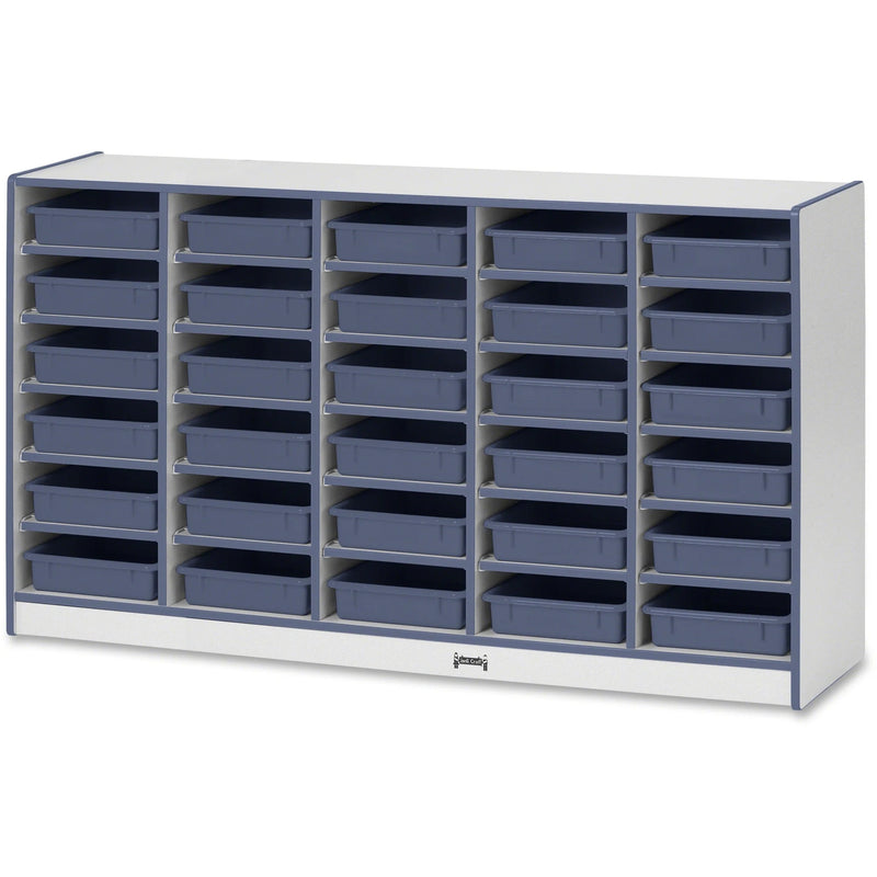 Jonti-Craft Rainbow Accents Paper-Tray Storage: Mobile 30 Compartments - Cubbies & Storage