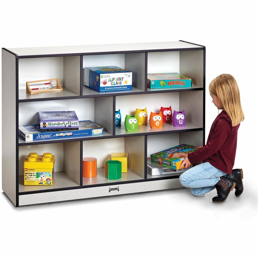 Jonti-Craft Rainbow Accents Super-size Mobile Storage - Left