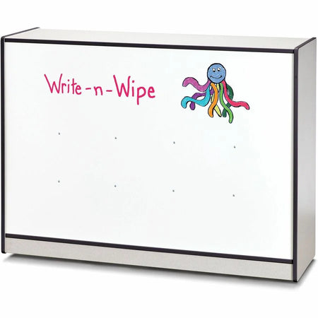 Jonti-Craft Rainbow Accents Super-size Mobile Storage: Durable Laminated Black Cabinet - Cubbies & Storage