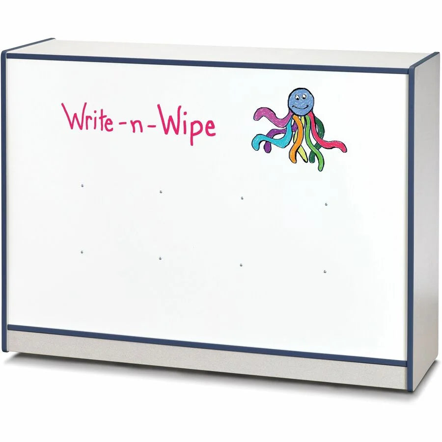 Jonti-Craft Rainbow Accents Super-size Mobile Storage - Durable Navy Hard Rubber - Cubbies &